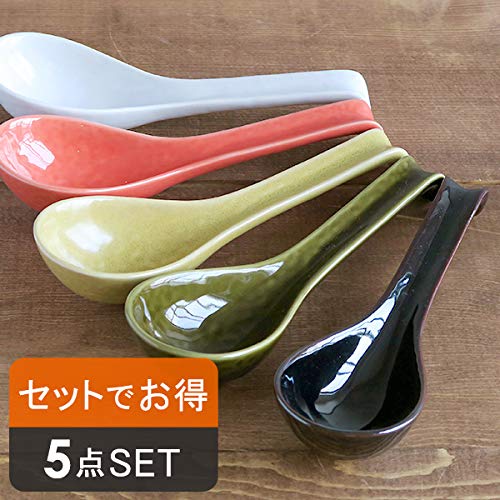 レンゲ全書 Amazon｜手造り れんげ カラフルひっかけレンゲ(5色) れんげセット 和